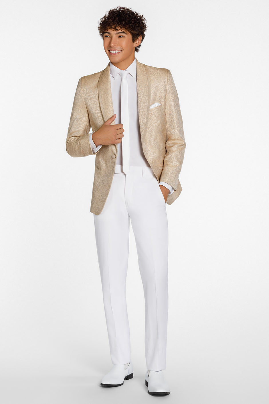 Ted Stanford "Night Vine" Caramel Shawl Tuxedo Jacket (Separates)
