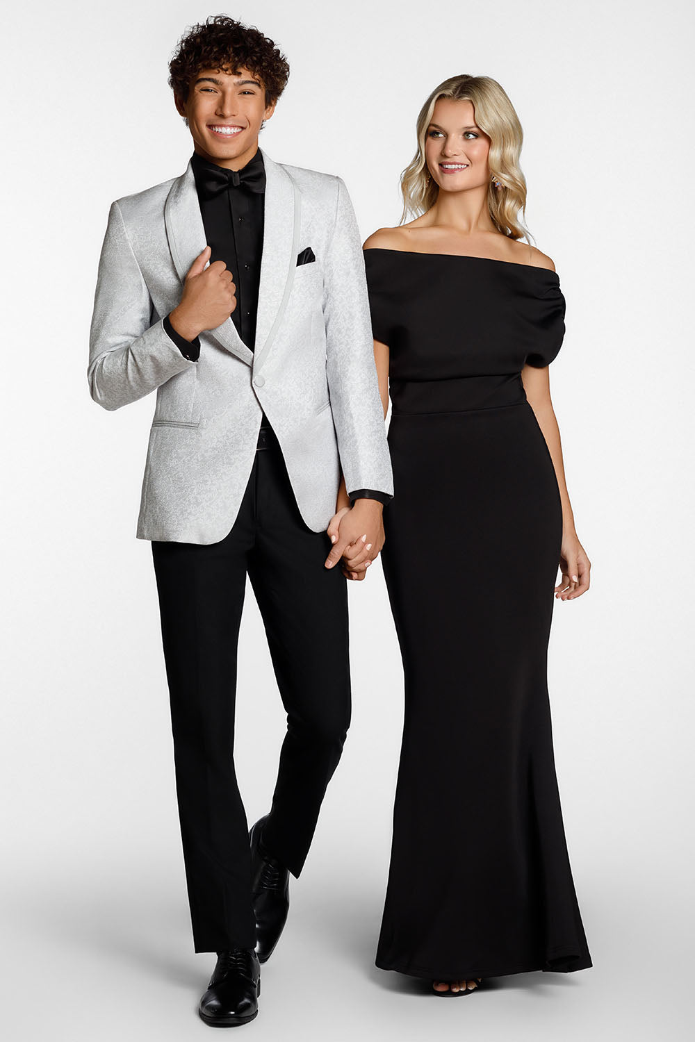 Ted Stanford "Night Vine" Silver Shawl Tuxedo Jacket (Separates)