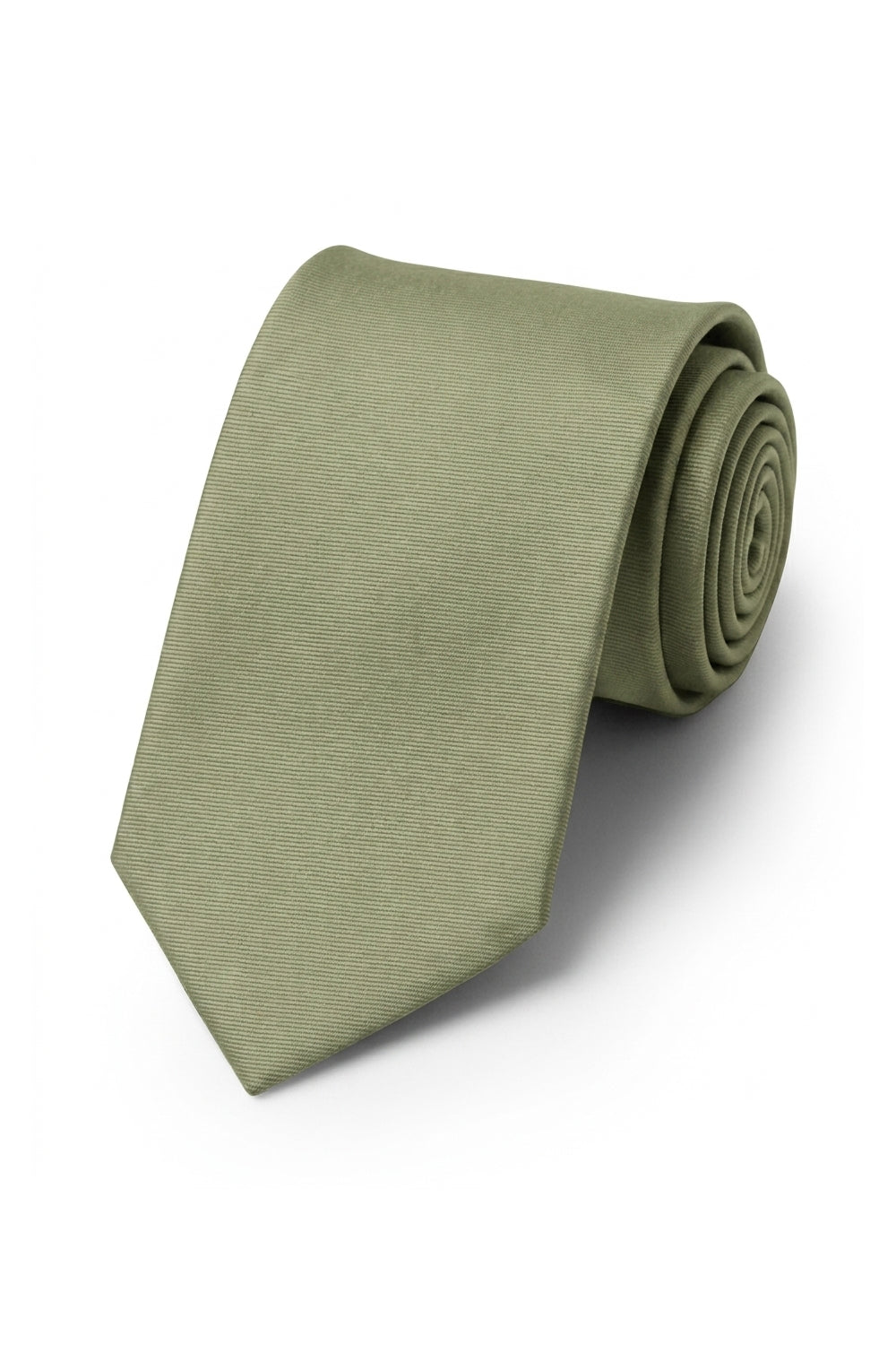 Ted Stanford Olive Modern Solid Necktie