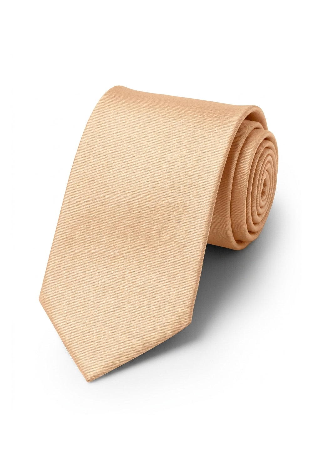 Ted Stanford Peach Modern Solid Necktie