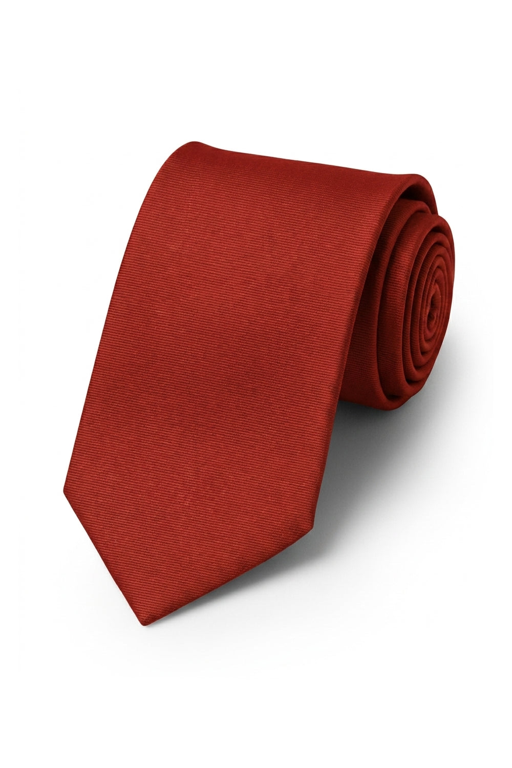 Ted Stanford Persimmon Modern Solid Necktie