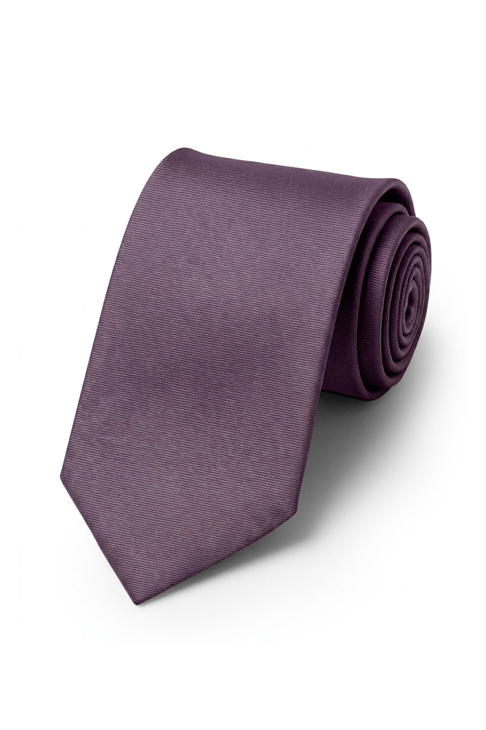 Ted Stanford Plum Modern Solid Necktie
