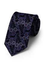 Ted Stanford Purple & Fuchsia Blossom Floral Necktie