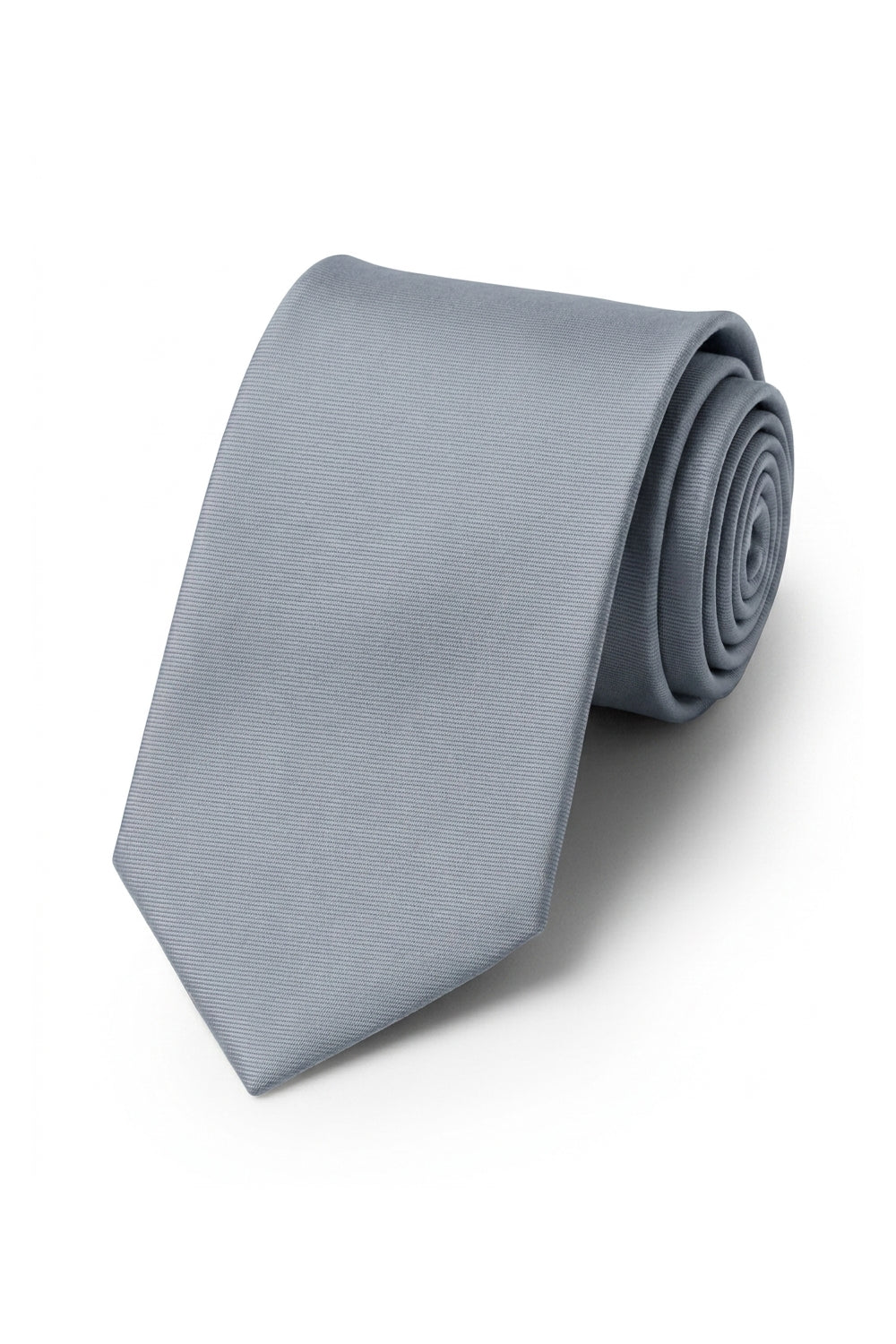 Ted Stanford Silver Modern Solid Necktie