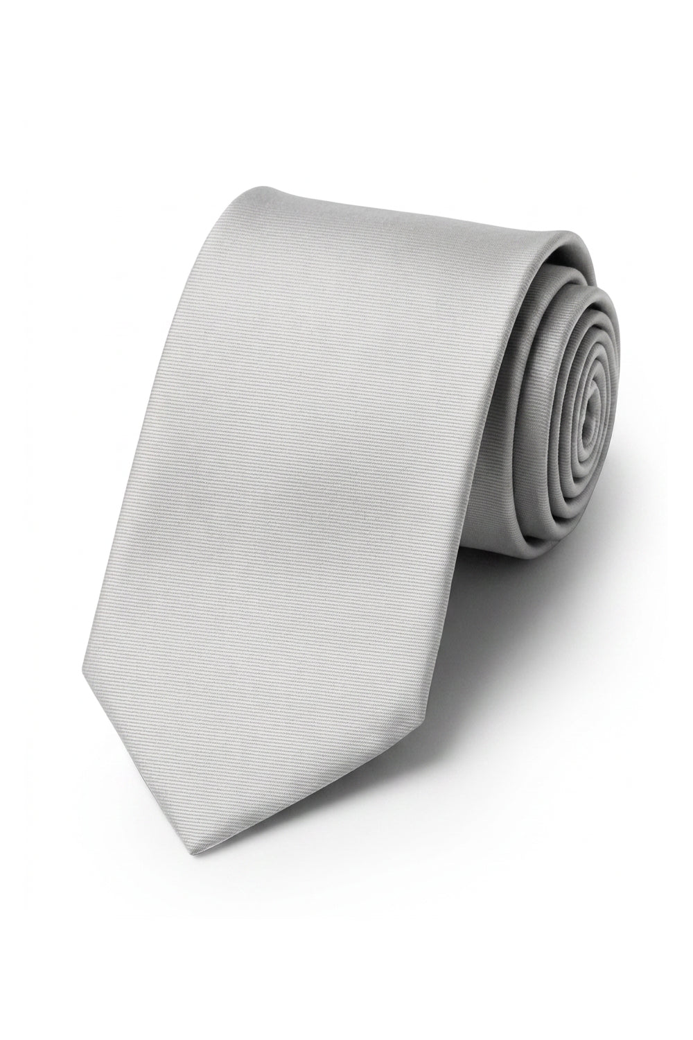Ted Stanford White Modern Solid Necktie