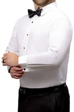 Ted Stanford "Stretch" White Laydown Formal Shirt