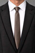 Cardi Truffle Luxury Satin Skinny Necktie