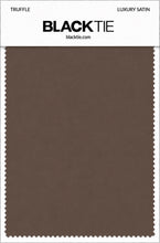 Truffle Luxury Satin fabric swatch card