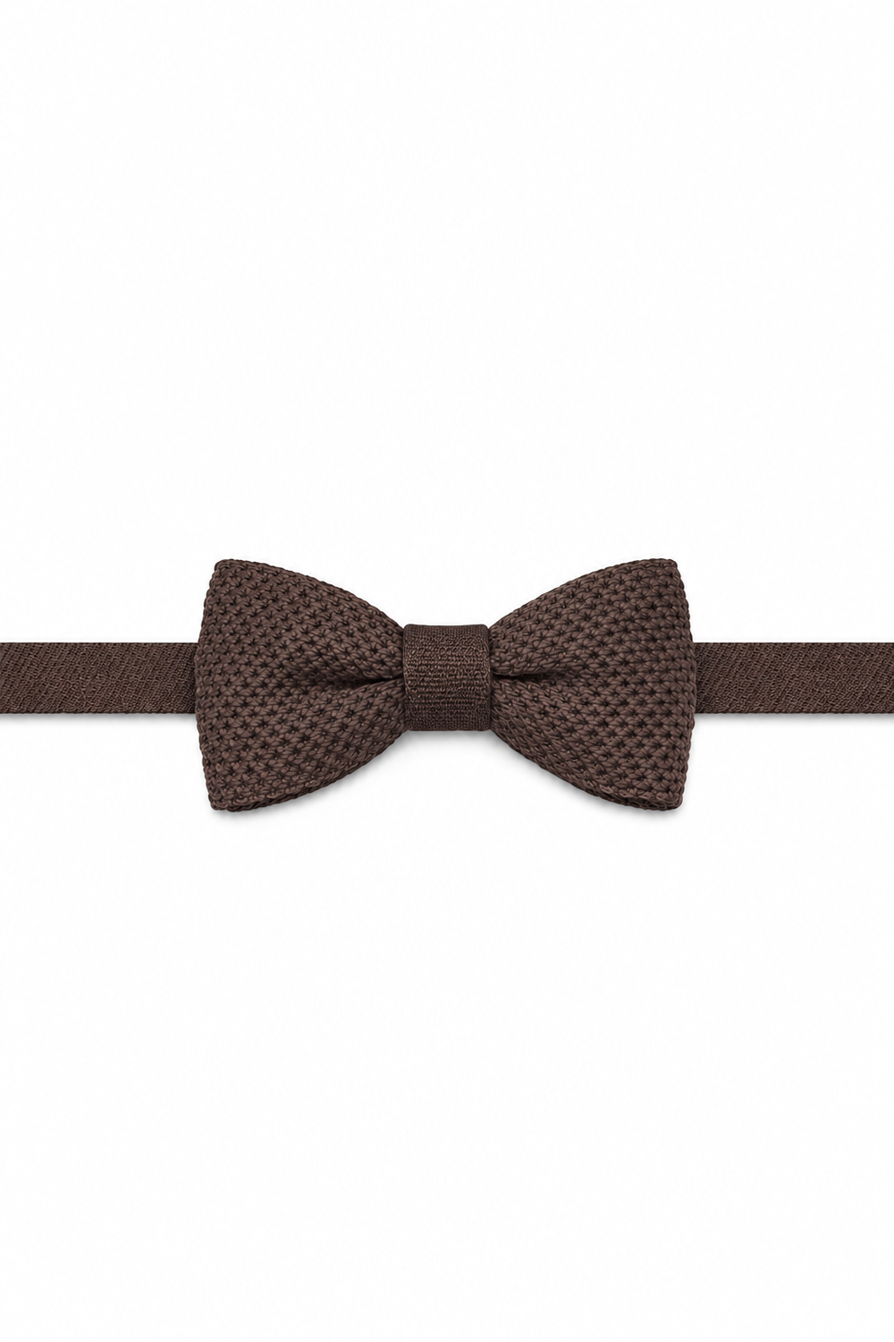 Cristoforo Cardi Truffle Silk Knit Bow Tie