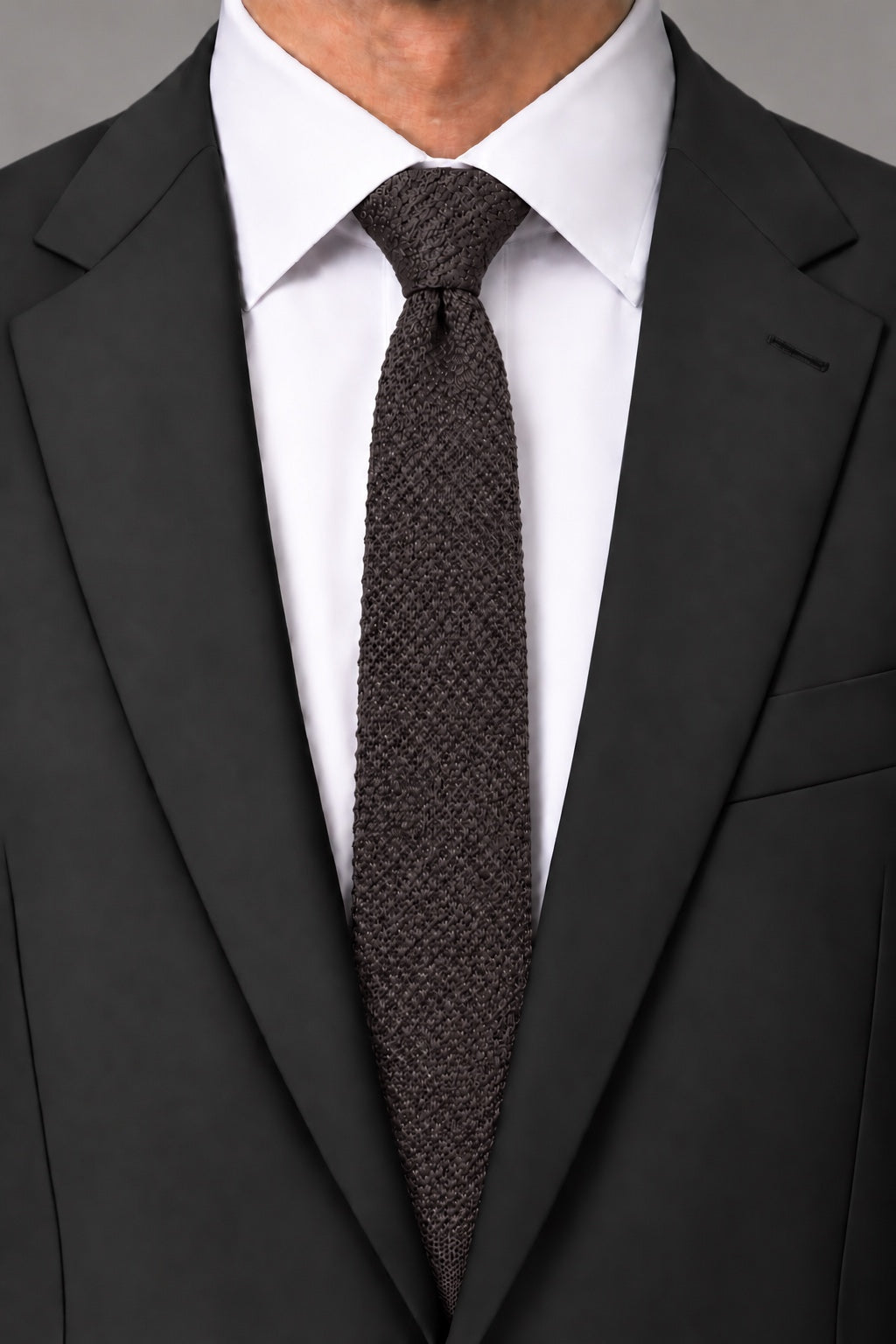 Cristoforo Cardi Truffle Silk Knit Necktie