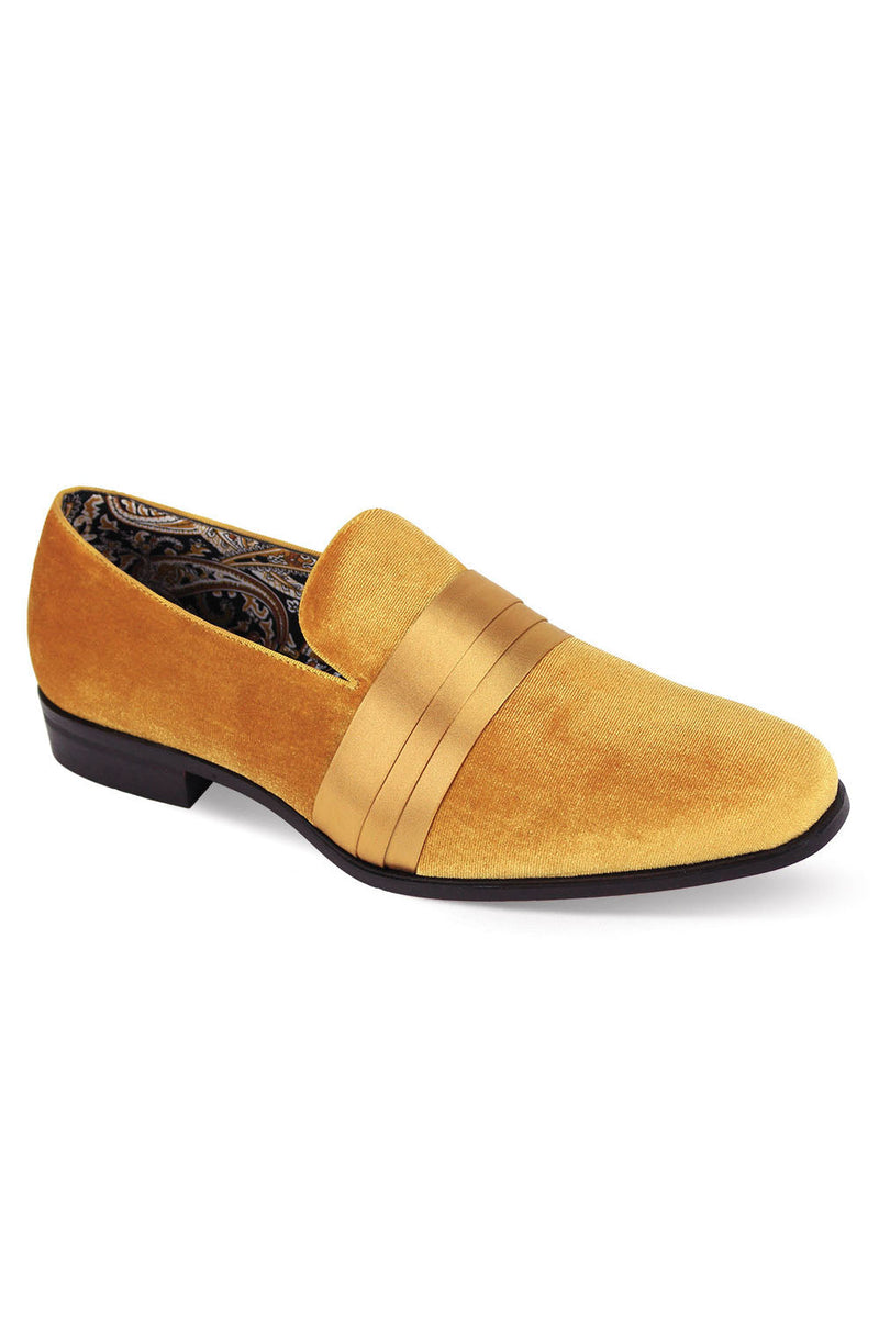 After Midnight "Velvet Vibes" Gold Tuxedo Shoes