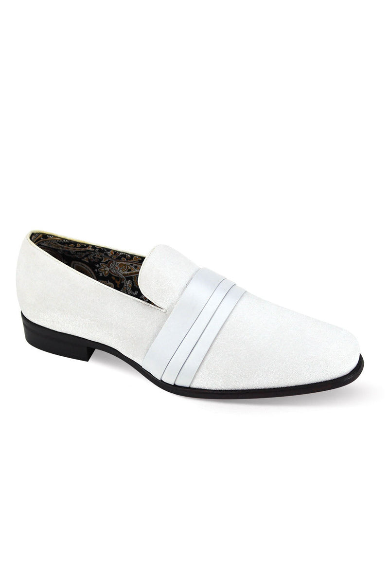 After Midnight "Velvet Vibes" White Tuxedo Shoes