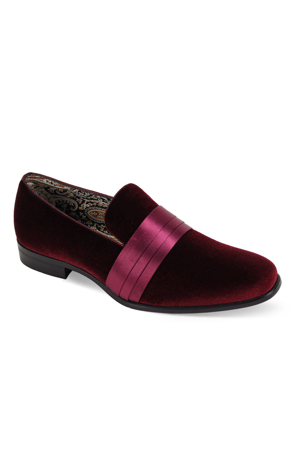 After Midnight "Velvet Vibes" Wine Tuxedo Shoes