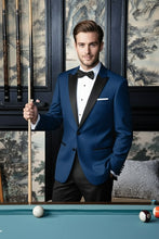 "Vermont" Indigo Blue Tuxedo Jacket (Separates)