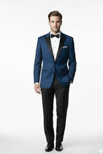 "Vermont" Indigo Blue Tuxedo Jacket (Separates)