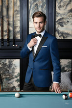 "Vermont" Indigo Blue Tuxedo Jacket (Separates)