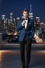 "Vermont" Indigo Blue Tuxedo Jacket (Separates)