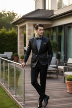 "Fusion" Black Tuxedo Jacket (Separates)