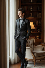 "Fusion" Black Tuxedo Jacket (Separates)