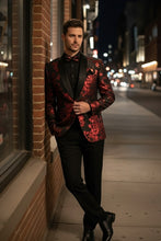 "Fusion" Red Tuxedo Jacket (Separates)