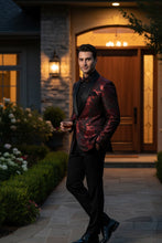 "Fusion" Red Tuxedo Jacket (Separates)
