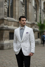 "Fusion" White Tuxedo Jacket (Separates)