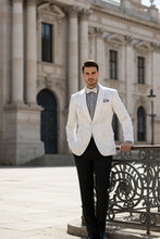 "Fusion" White Tuxedo Jacket (Separates)