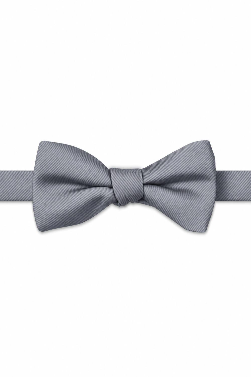 VW Fog Modern Solid Bow Tie - pre-tied bow tie, front view
