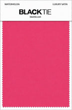 Watermelon Luxury Satin fabric swatch card