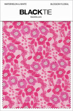 Ted Stanford Watermelon & White Blossom Floral Necktie