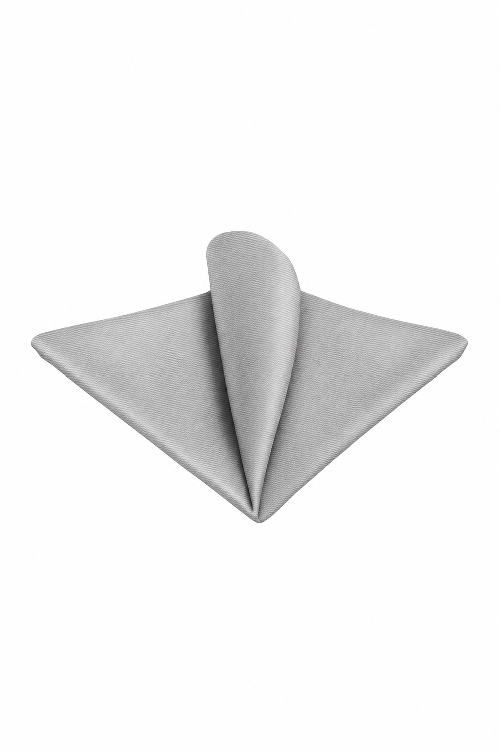 Ted Stanford White Modern Solid Pocket Square