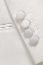"Xavier" White Tuxedo Jacket