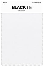 White Luxury Satin fabric swatch card