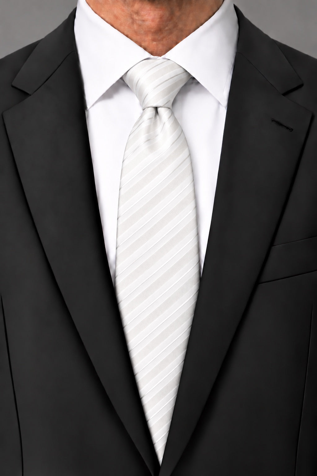 Cardi White Newton Stripe Necktie