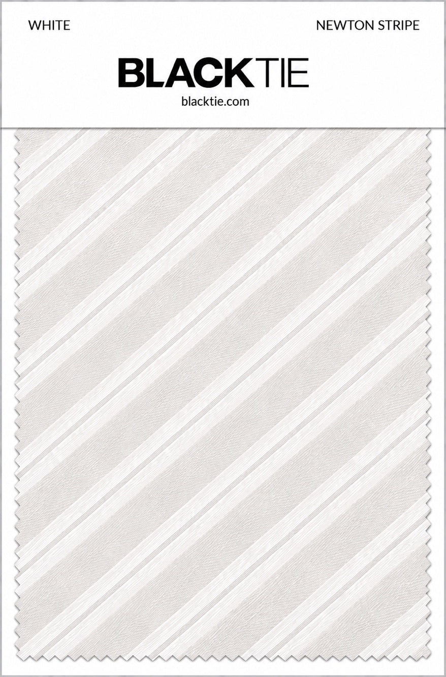 Cardi White Newton Stripe Necktie