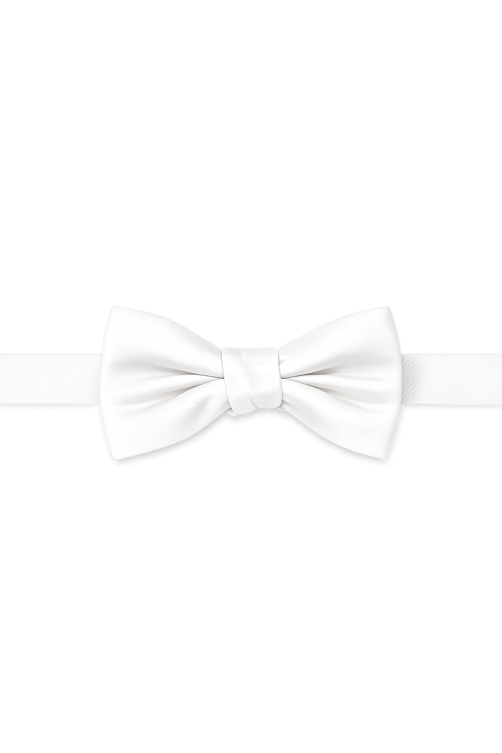Cristoforo Cardi Pre-Tied White Noble Silk Bow Tie