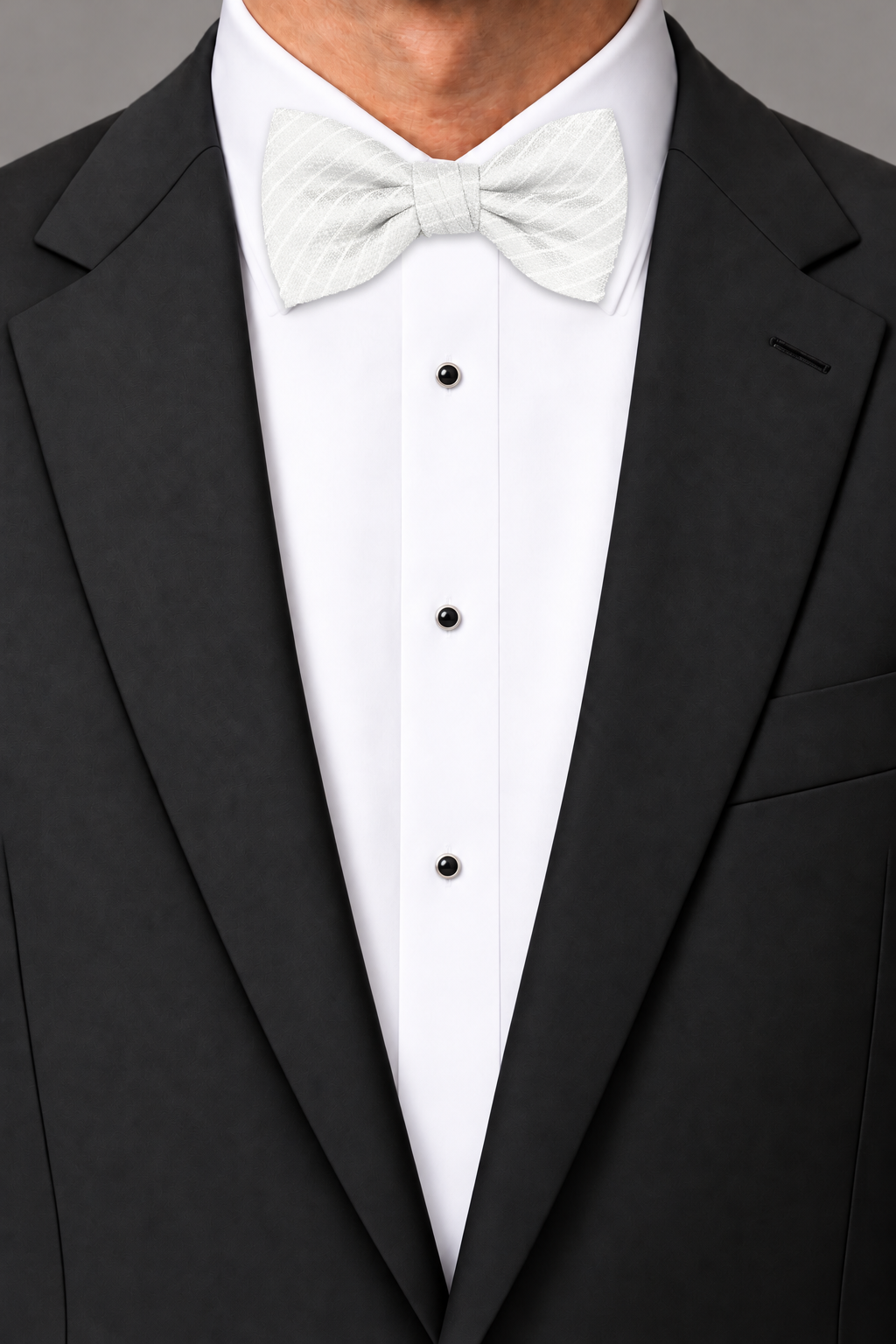 Cardi White Palermo Bow Tie