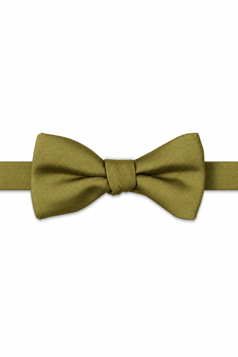 Willow Modern Solid Bow Tie - pre-tied bow tie, front view