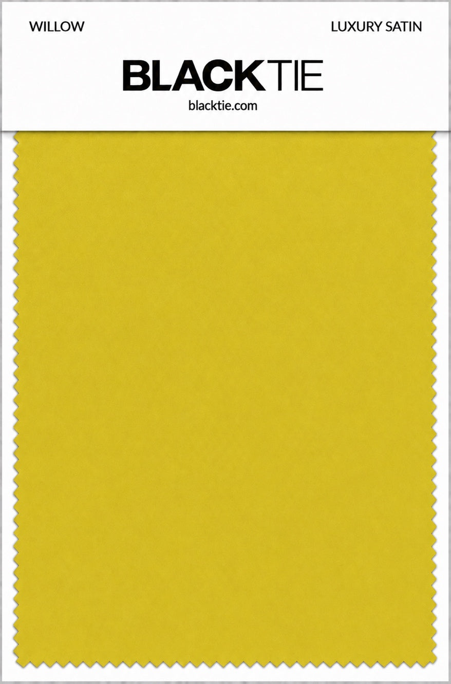 Willow Luxury Satin fabric swatch card