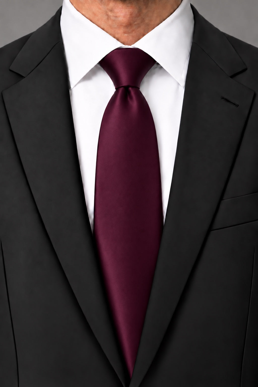Cardi Wine Luxury Satin Necktie