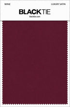 Wine Luxury Satin fabric swatch card