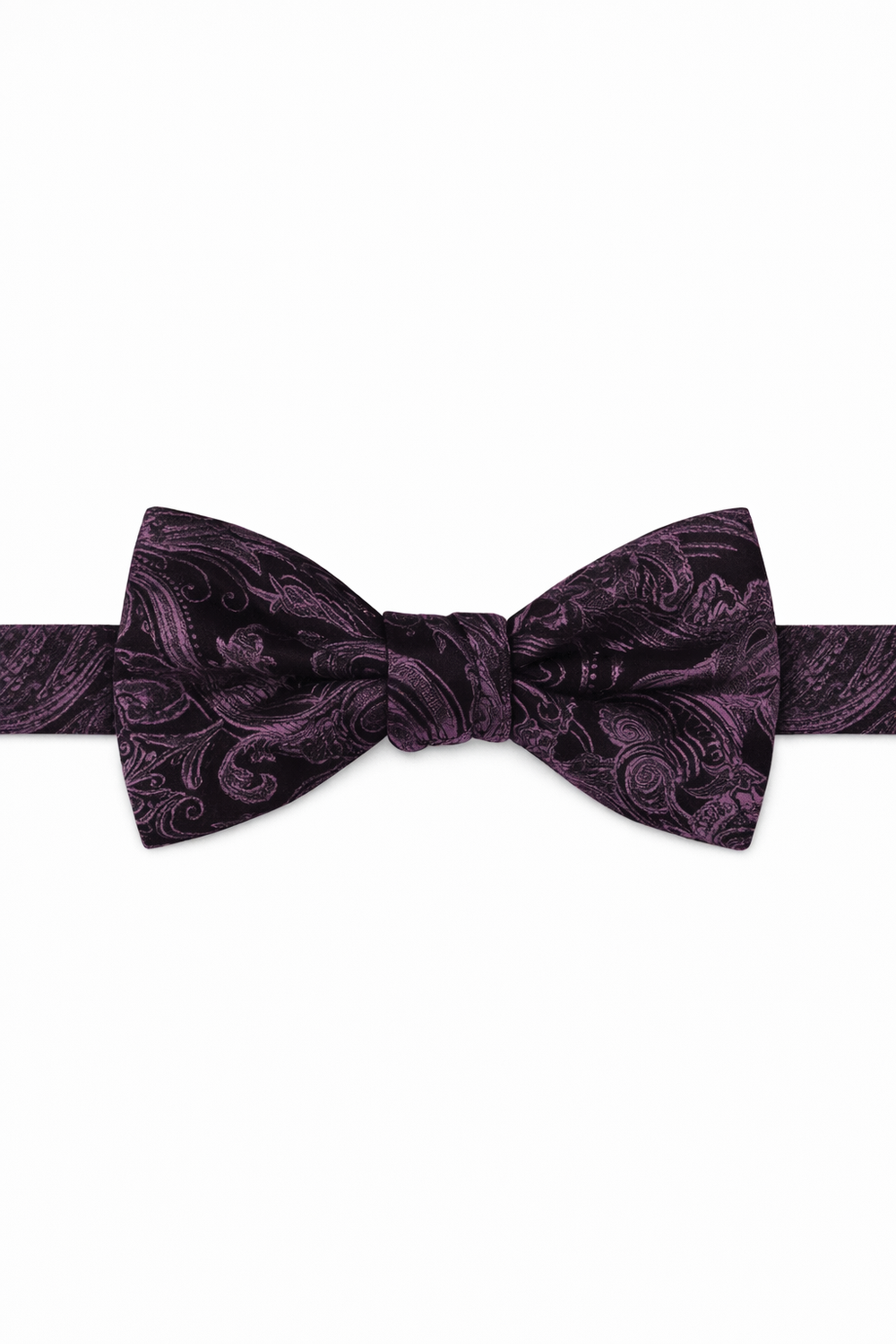 Cardi Pre-Tied Wine Tapestry Bow Tie