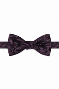 Cardi Pre-Tied Wine Tapestry Bow Tie