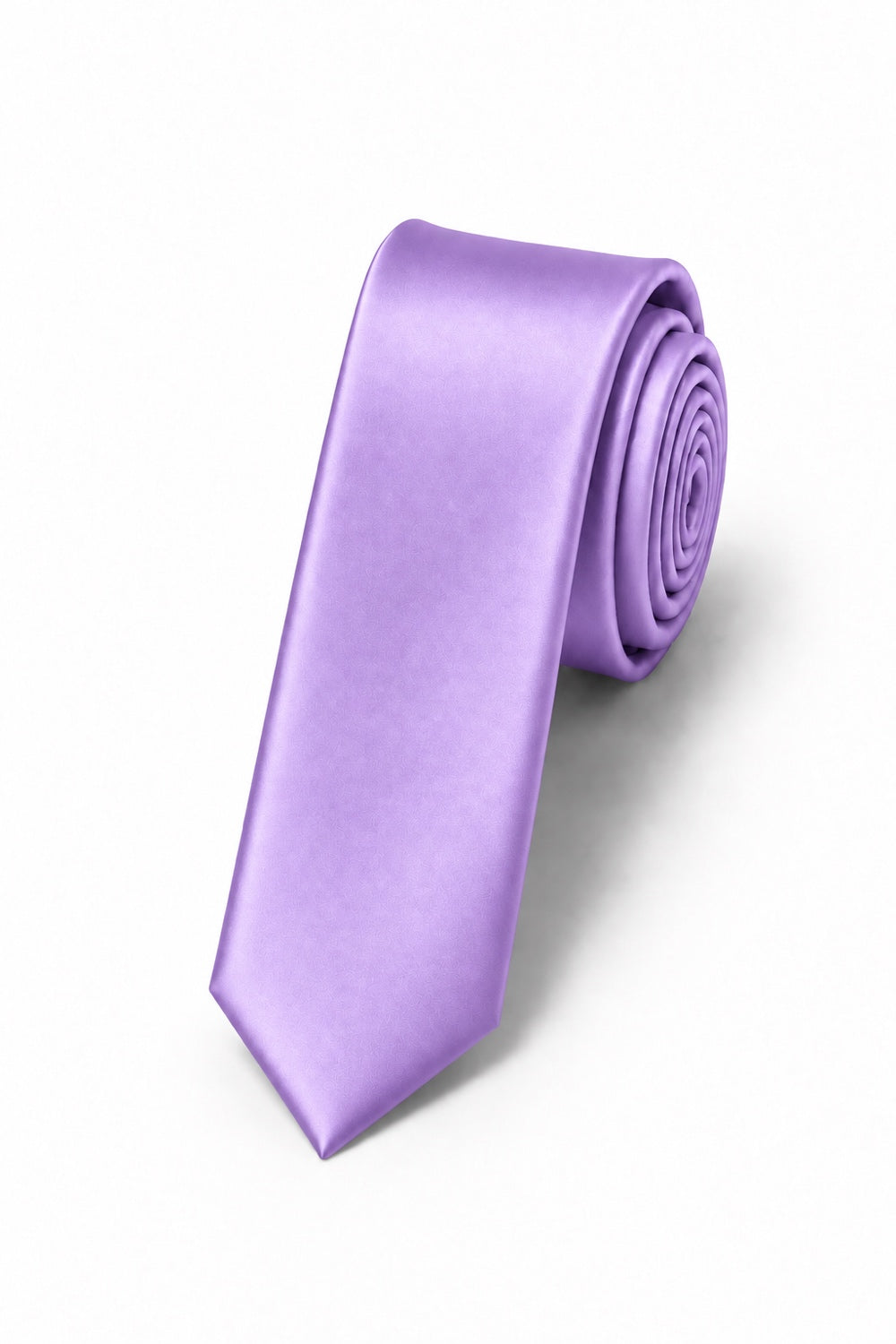 Cardi Wisteria Luxury Satin Skinny Necktie