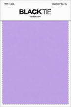 Wisteria Luxury Satin fabric swatch card