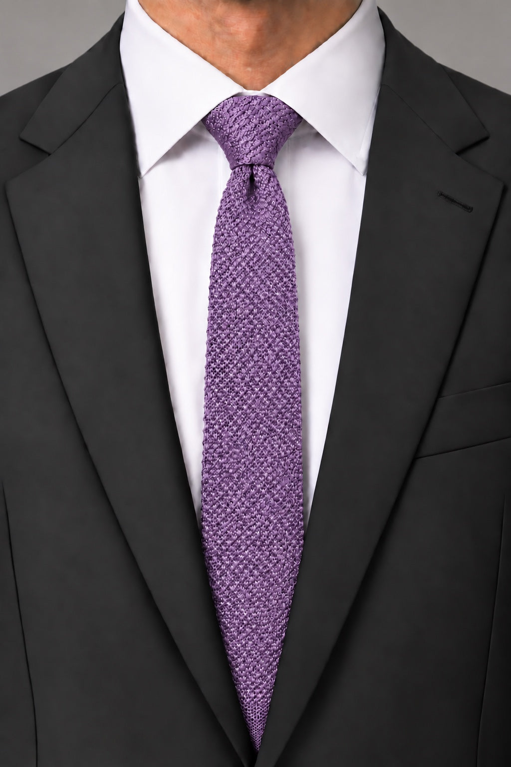 Cristoforo Cardi Wisteria Silk Knit Necktie