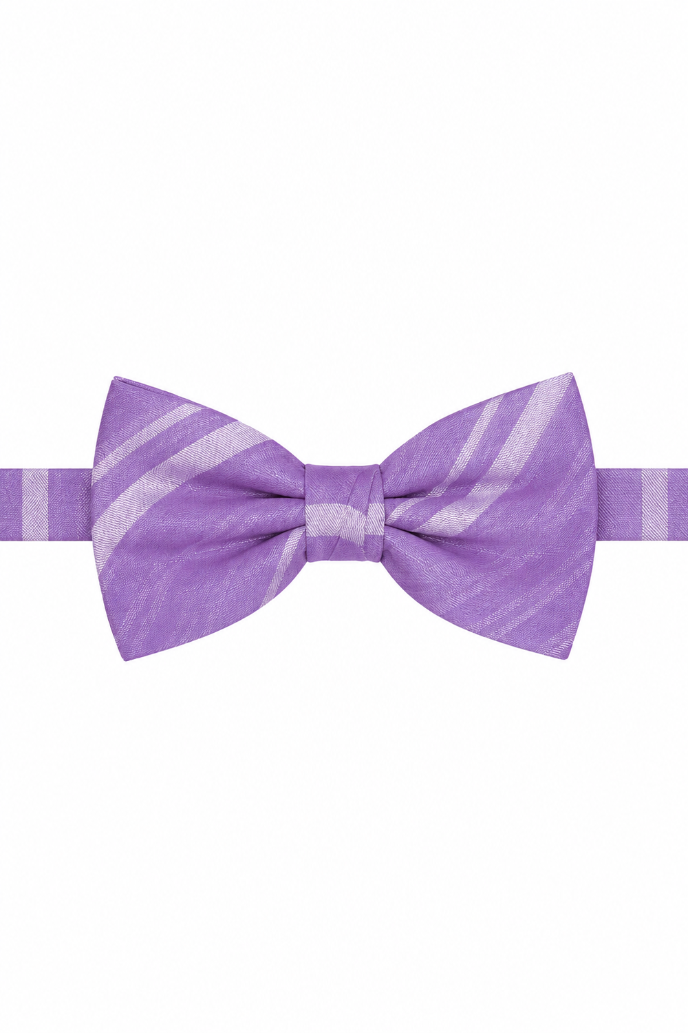 Cardi Pre-Tied Wisteria Striped Satin Bow Tie