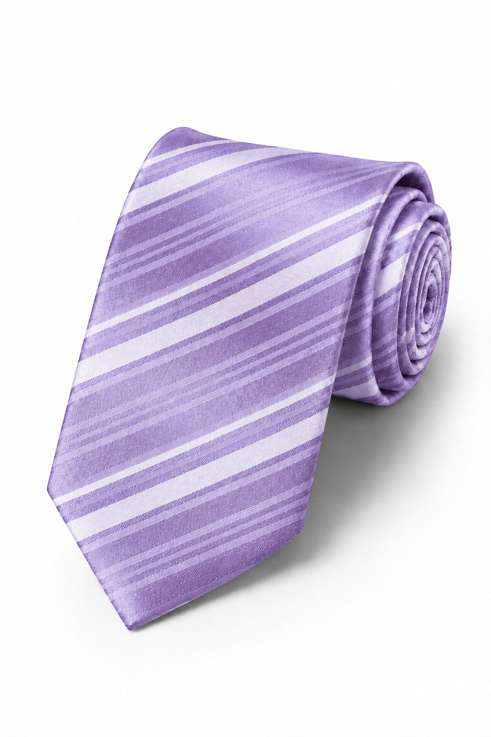 Cardi Wisteria Striped Satin Necktie