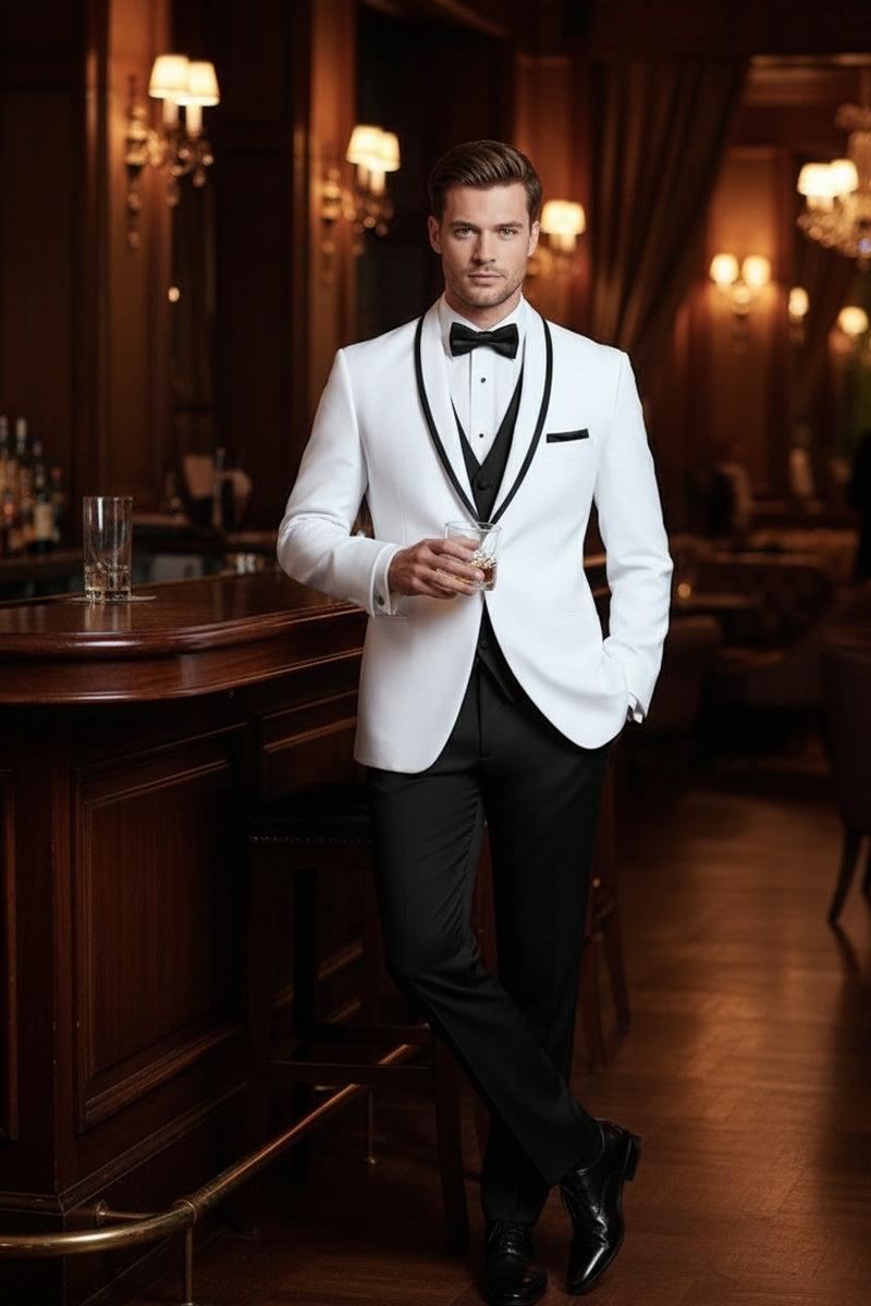 Xavier" White Tuxedo Jacket BlackTie.com Xavier" White Tuxedo Jacket BlackTie.com