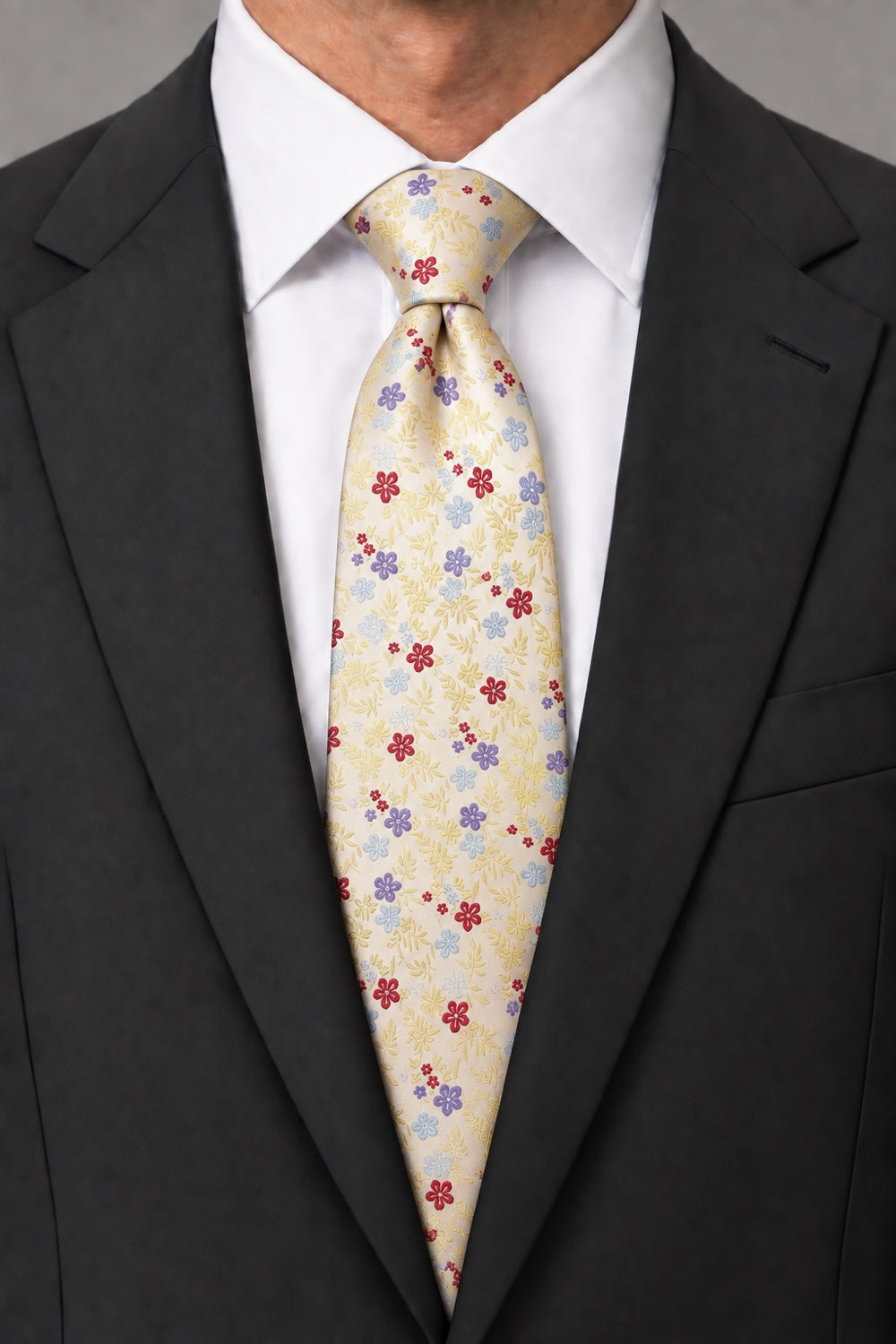 Cardi Yellow Enchantment Necktie